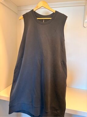 MPG Black Sleeveless A-Line Tank Dress